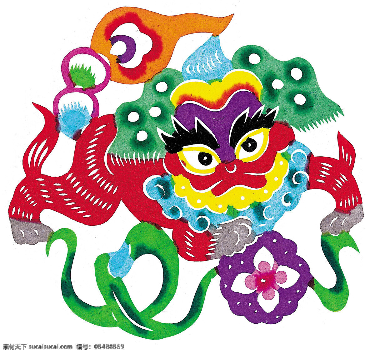 吉祥剪贴画 剪纸艺术 设计素材 剪纸窗花 民间美术 书画美术 白色
