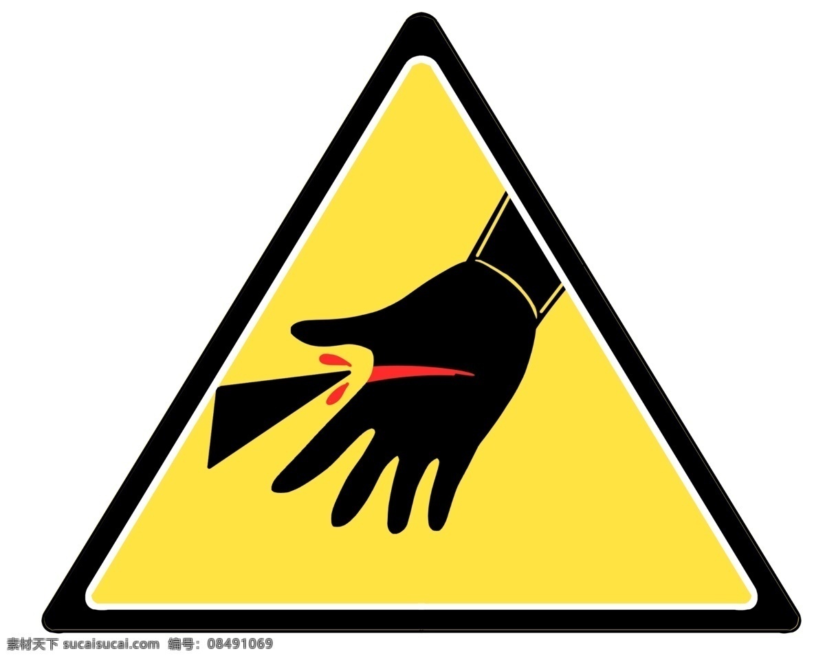 注意 小心 割伤 图标 小心割伤 危险 警示牌 伤口 手 红色的血 标志图标 三角形 告示牌