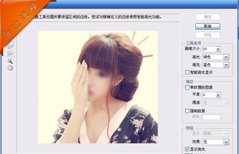 ps抽出滤镜 抽出滤镜 ps滤镜 ps抽出 头发 扣图 ps插件 源文件 8bf