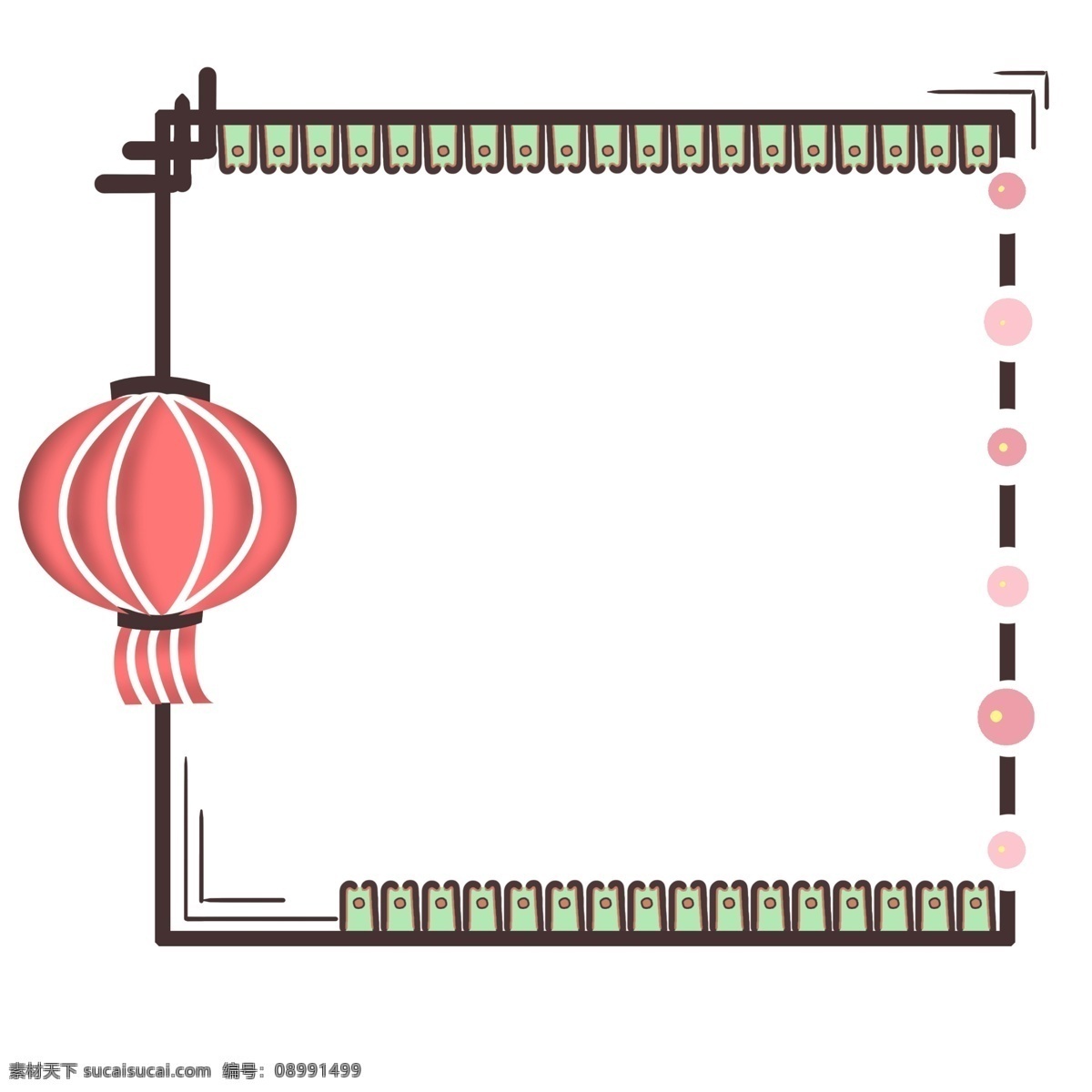 中国 粉 绿 粉红 古典 传统 灯笼 新春 红色 喜庆 装饰 图案 装饰框 古典传统 纹样 大吉 爆竹 贺新春 鞭炮 元旦 新年 中国红 节日 节庆 黄 红 流苏 春节