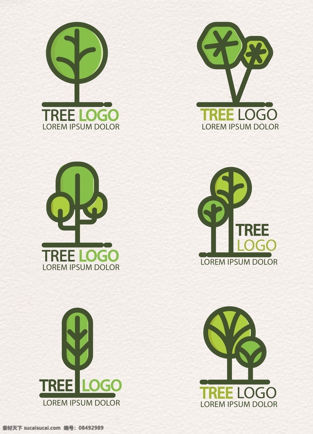 扁平 创意 树木 图标 元素 绿色 卡通树 绿植 树木合集 树木图标 图标元素 扁平树木 植物图标