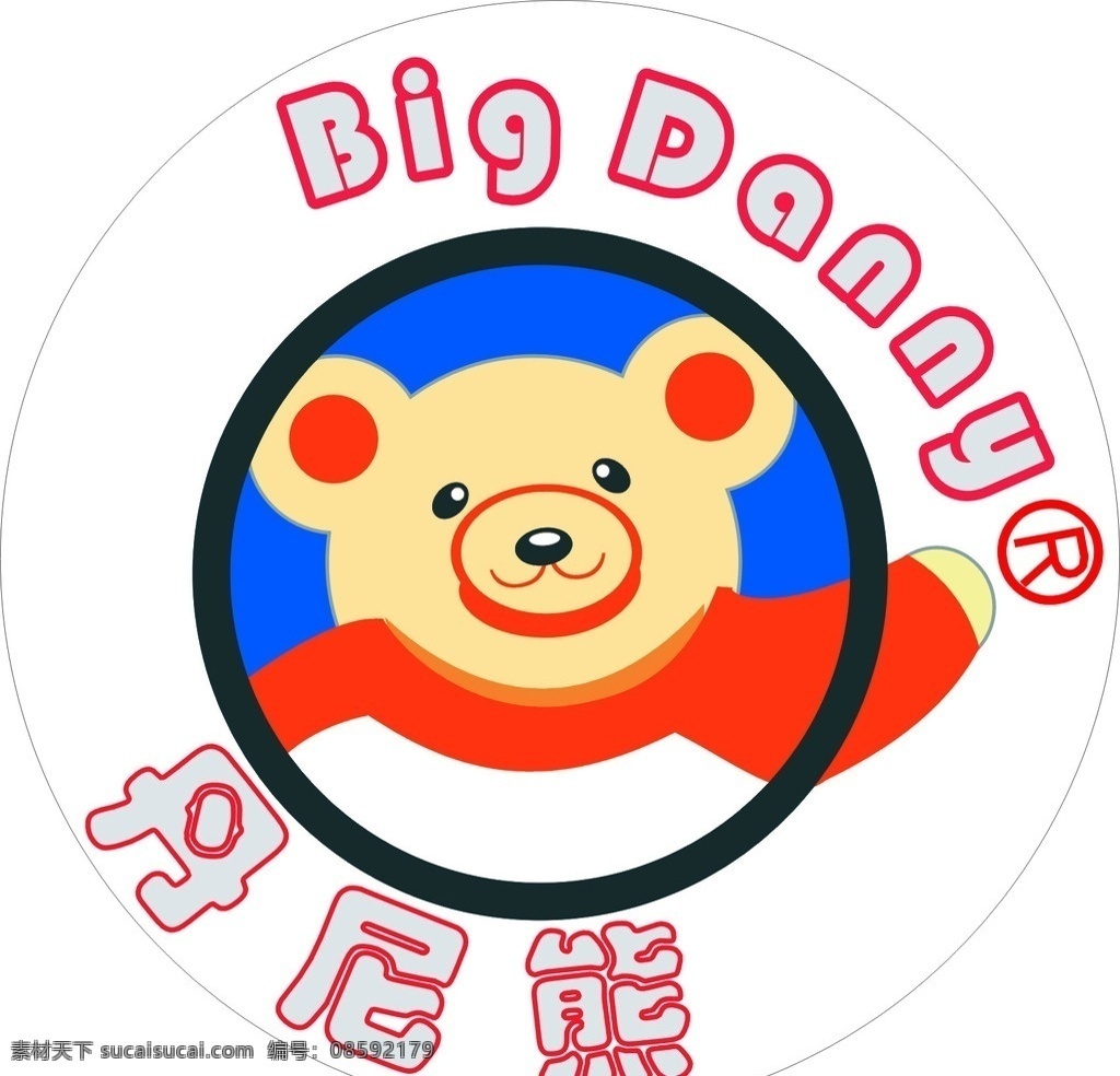丹尼熊 公共标识标志 标识标志图标 矢量