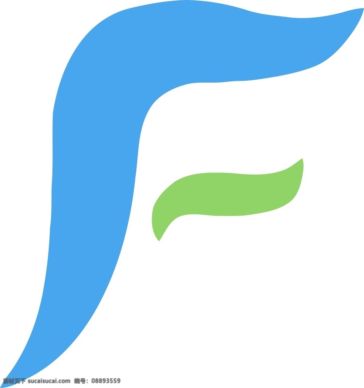 户外运动 高端 设备 品牌 logo 原创 飞翔 f字母 fly 矢量格式 流动 蓝绿搭配