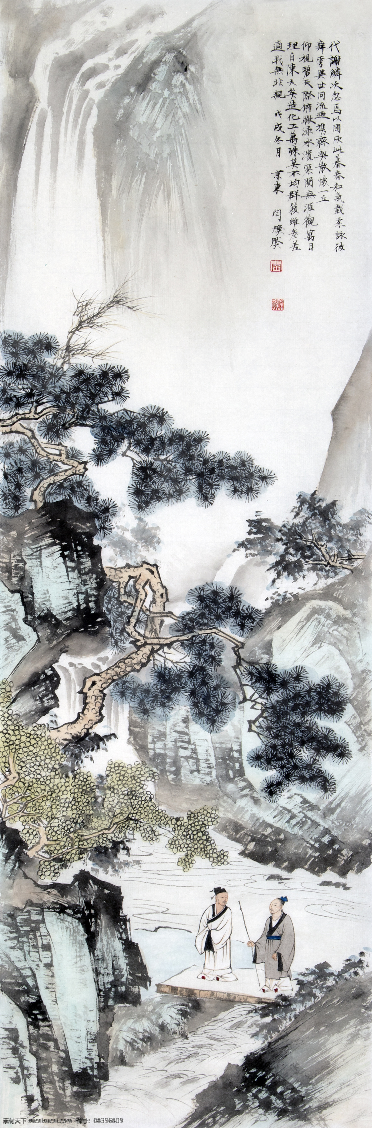 闫焕然 四季之春 国画 传统山水 北宗山水 国画山水 文化艺术 绘画书法