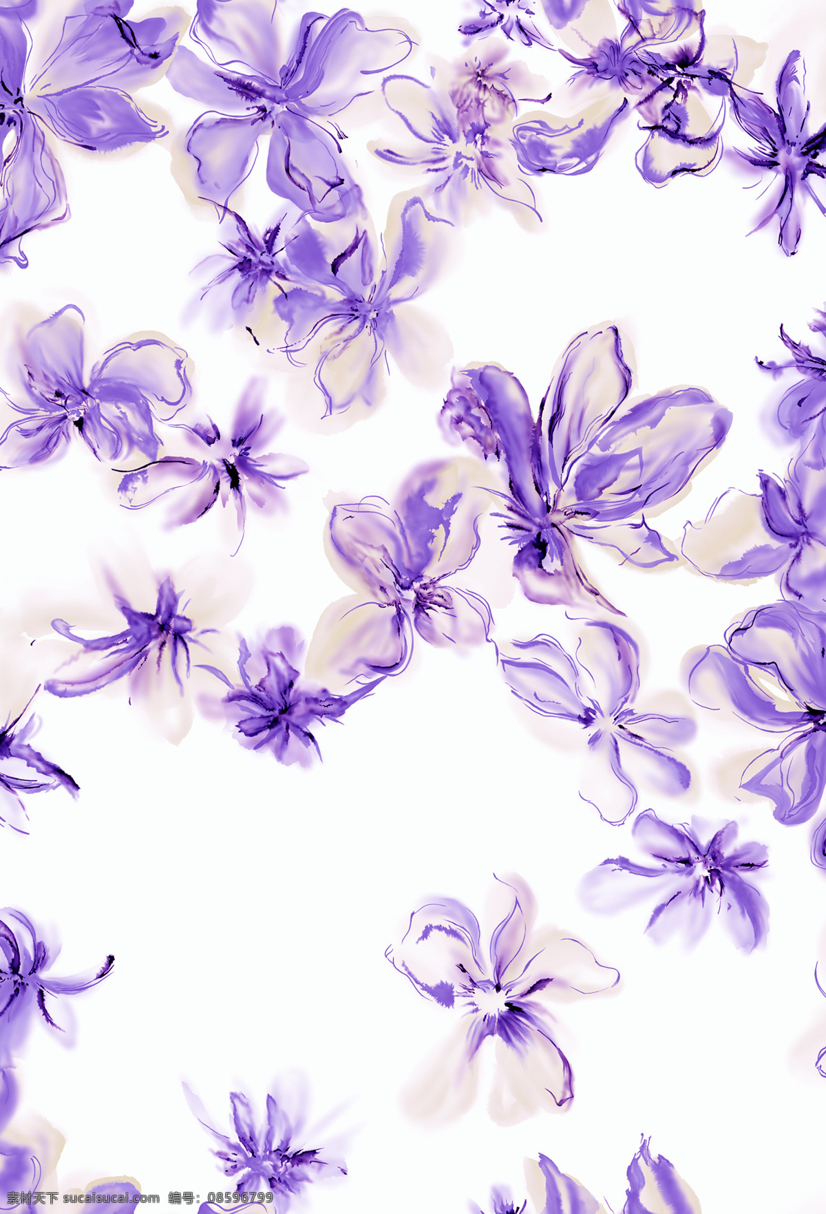 紫色 花朵 烂漫 时尚 移门 浪漫花朵 时尚移门 紫色花 紫色花朵 时尚系列 家居装饰素材
