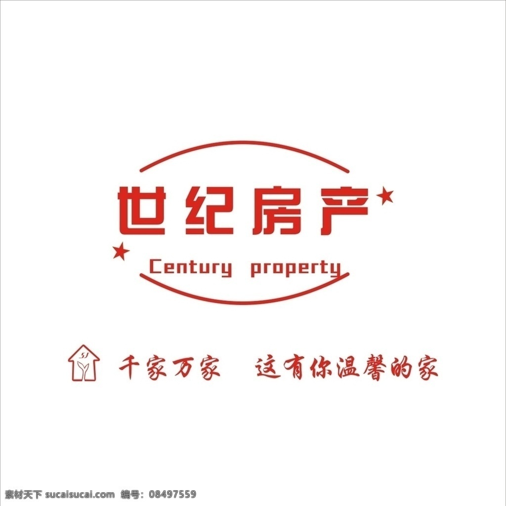 世纪 房产 背景 墙 标志 背景墙 门头 矢量标志