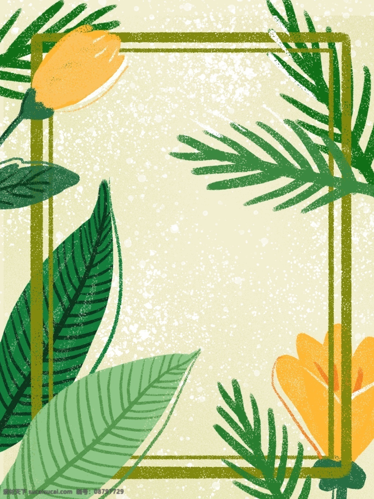 原创 清新 质感 植物 花卉 插画 背景 插画背景 花卉背景 植物背景 插画植物 肌理风格背景 植物花卉背景 简约植物背景 线框植物背景 手绘 风格