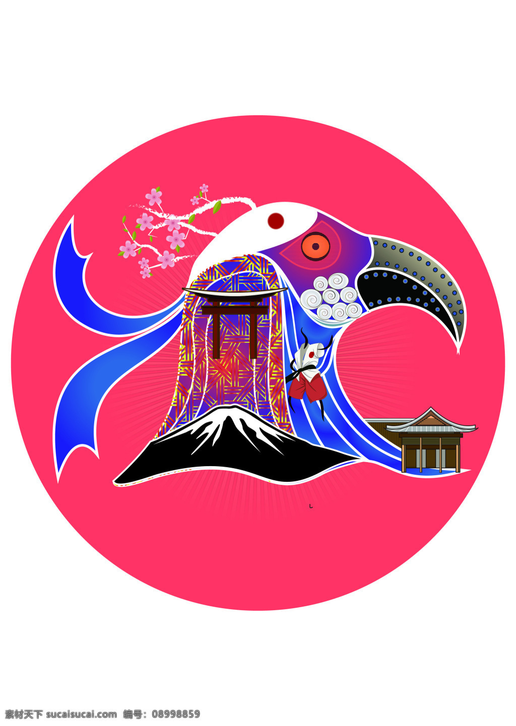 日本雉鸡 日本 雉鸡 富士山 寿司 樱花