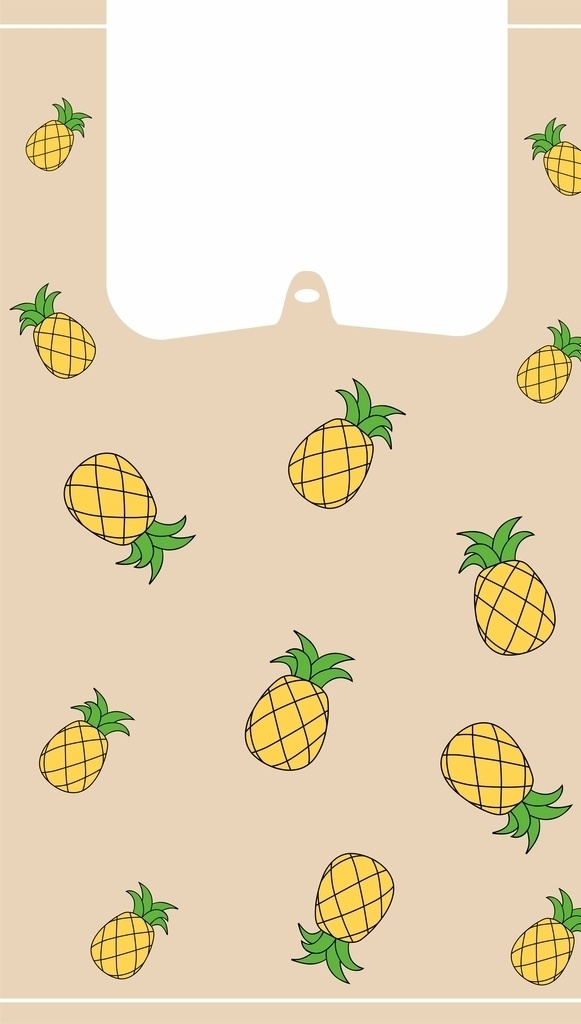 水果包装袋 广告袋 水果通用袋 菠萝包装 通用水果袋 花纹 食物 塑料袋 标志图标 其他图标 手绘水果