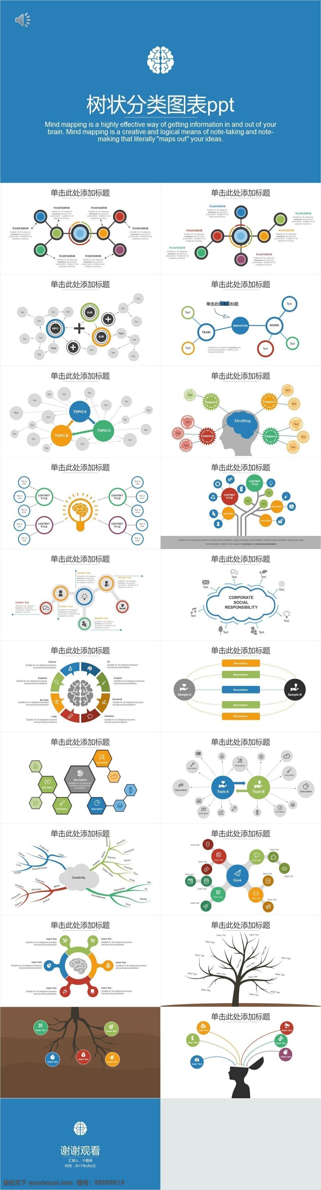 树状 分类 图表 模板 ppt模板 产品介绍 创业 创意 互联网 免费 欧美 商务 商业 元素