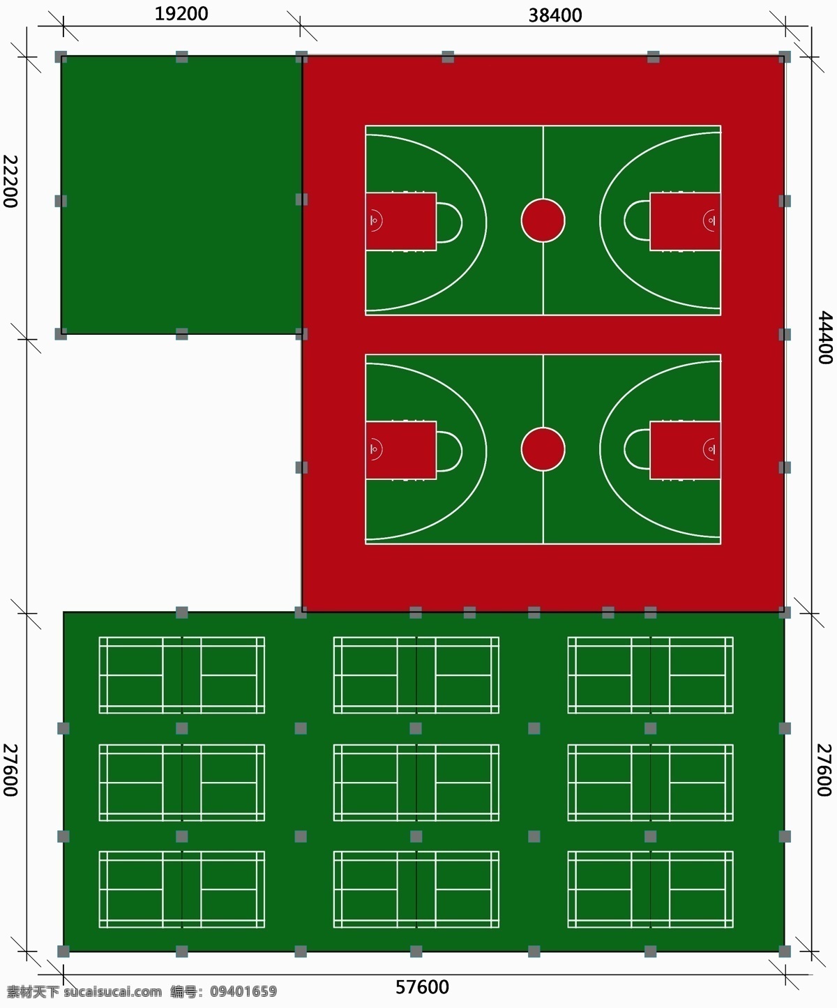 篮球场 羽毛球场 设计图 篮球场设计图 木地板球场 球场施工工艺 木地板 球场 流程 穗体球场 球场设计 分层 源文件