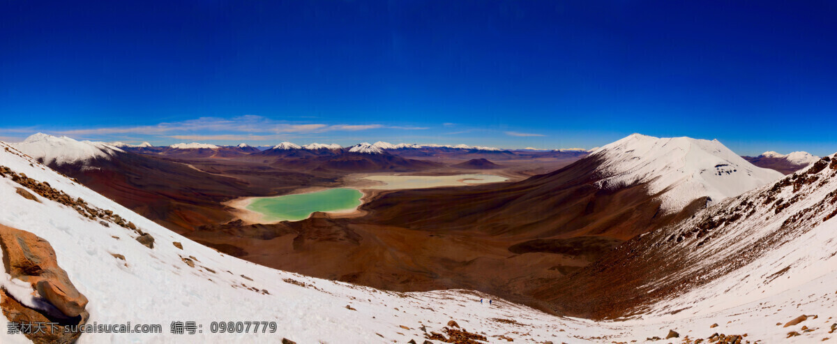 山中 碧绿 湖泊 高山 碧绿的湖泊 雪山 美景 山水风景 风景图片