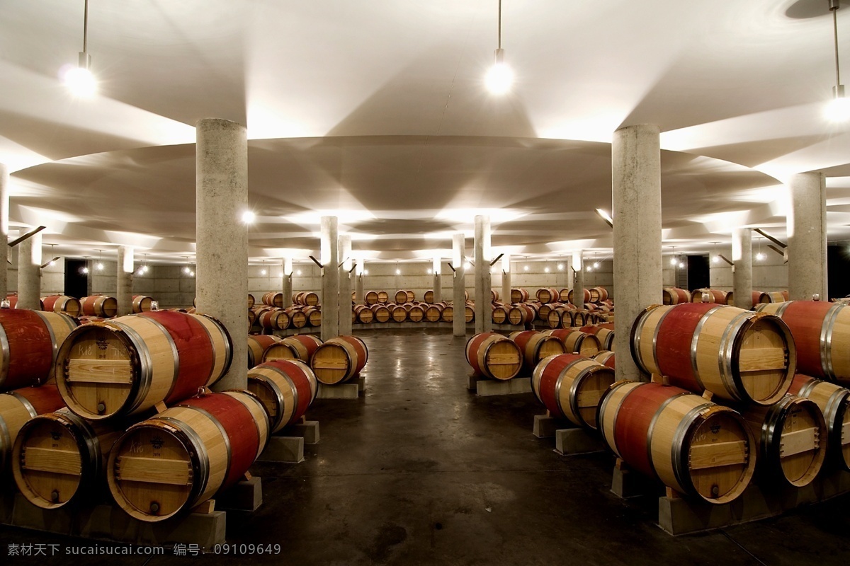 橡木桶酒窖 葡萄园 酒庄 法国波尔多 红酒发酵 工业生产 现代科技