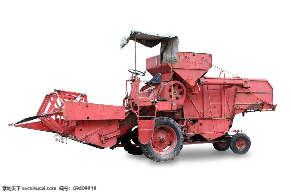 红色 内衣 收割机 农用机器 农用机械 农用车 农用工具 拖拉机 农业科技 现代科技 农业生产