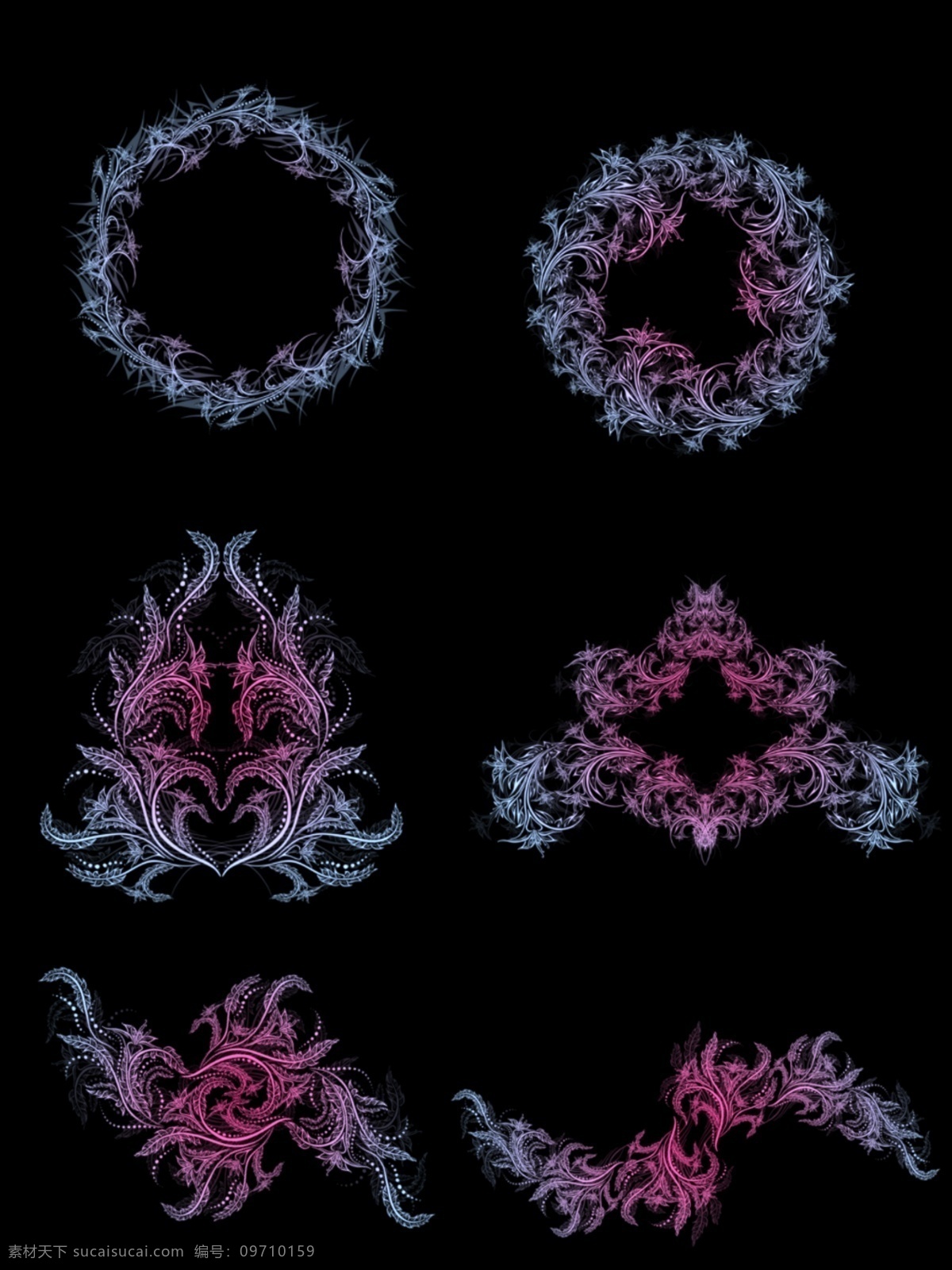 渐变 流光 花纹 元素 商用