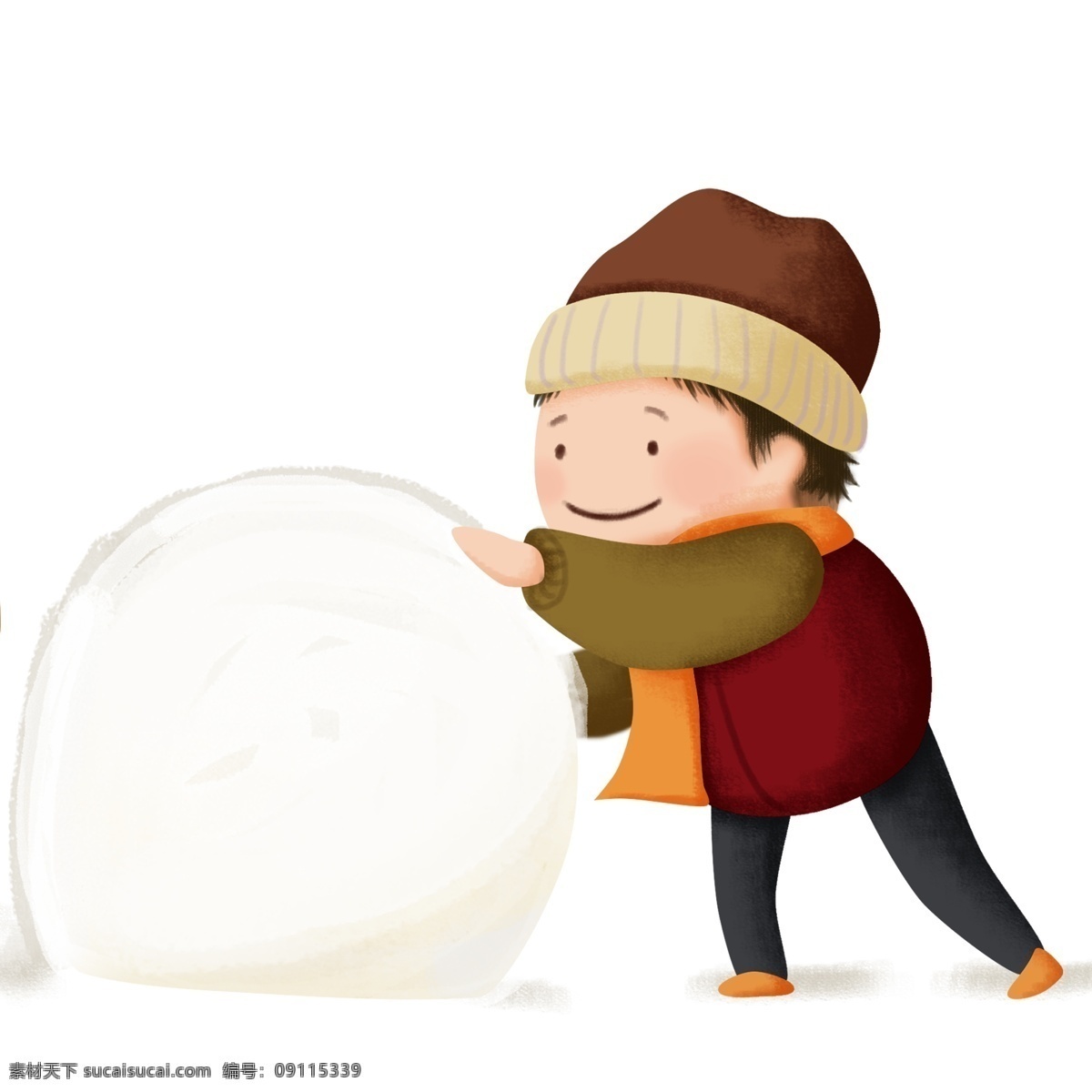 冬天 一个 玩 雪球 小男 孩子 免 抠 图 免抠图 男孩 带 帽子 男孩子
