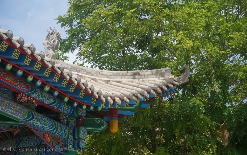 屋脊 房檐 青城古镇 古镇 镇 雕梁画栋 风景 自然景观 自然风景