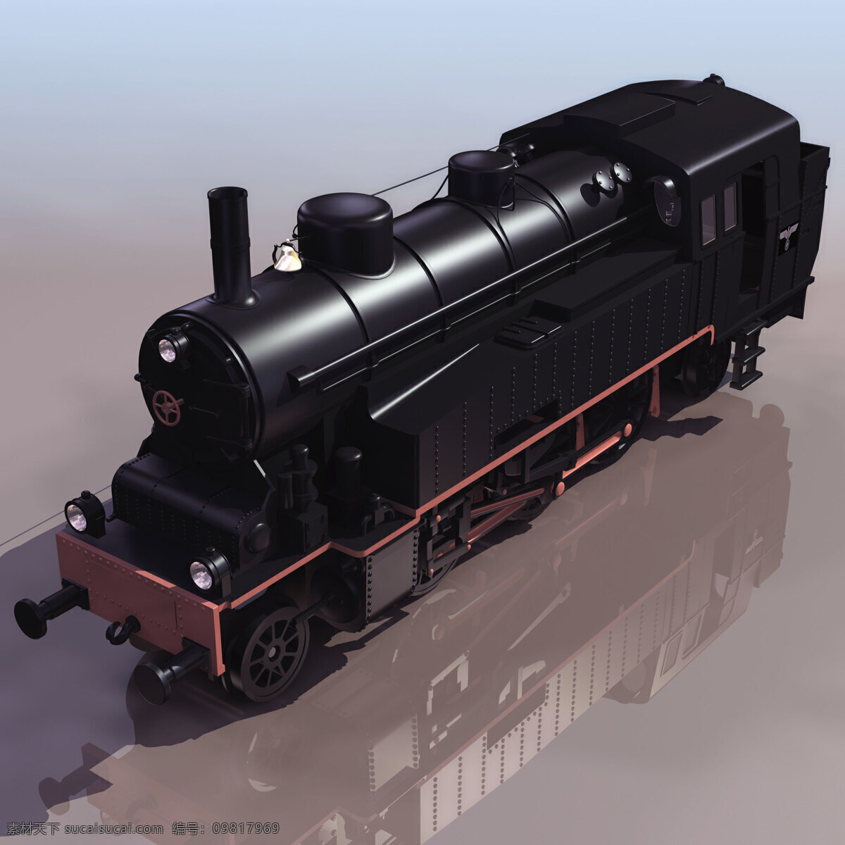 老式 火车头 3d 模型 3d模型素材 其他3d模型