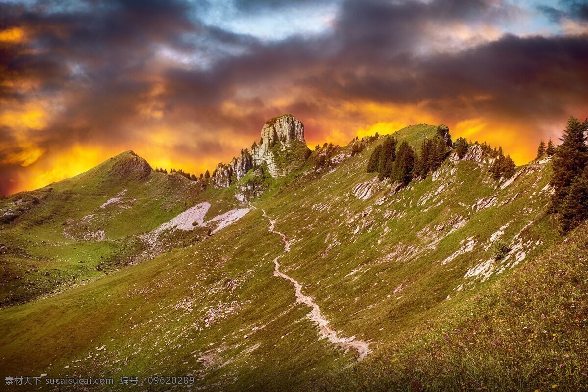 风景天空 山 天空 云 合成素材 背景 壁纸 自然景观 自然风景