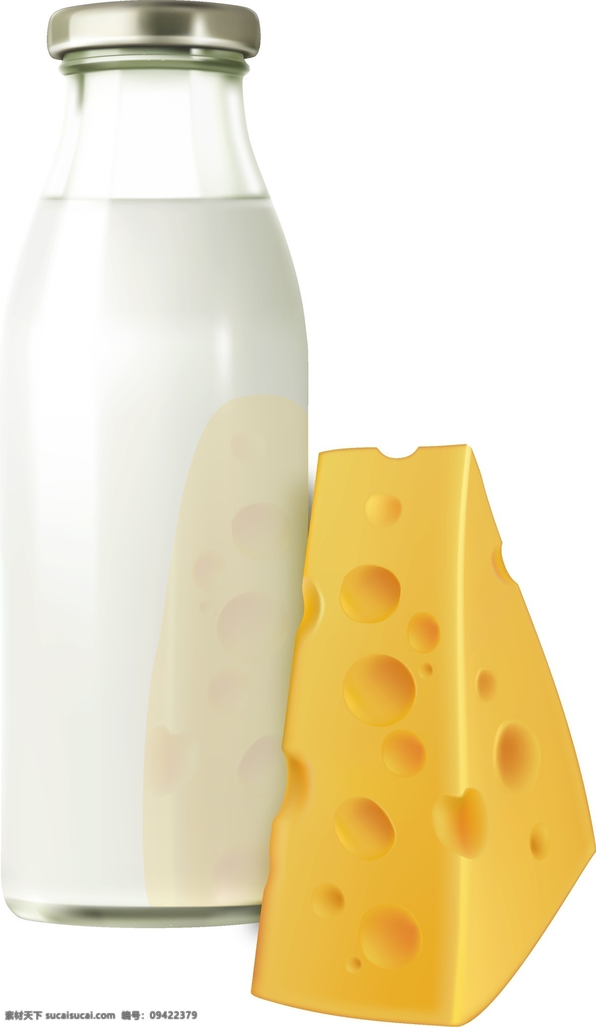 小 清新 牛奶 奶酪 元素 小清新 玻璃杯 透明 矢量元素 实物 黄色奶酪 孔洞 ai元素
