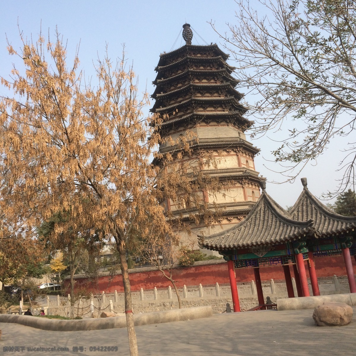 正定大佛寺 古刹 古庙 和尚 秋天的佛寺 旅游摄影 国内旅游