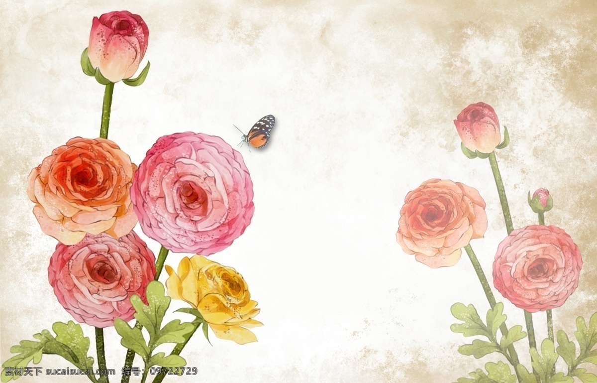 手绘 牡丹花 月季花 玫瑰花 新中式背景墙 花鸟背景墙 花鸟装饰画 新中式花鸟画 中式背景墙 新中式装饰画 喜上眉梢 花开富贵 喜鹊 中式花鸟 大气 高清 唯美 新中式 中式 山水倒影 花鸟国画 中式花鸟背景 山水画 小鸟 意境花鸟 写意 卧室 花鸟背景 客厅背景墙 书房背景墙 壁画 壁纸 电视背景墙 环境设计 室内设计