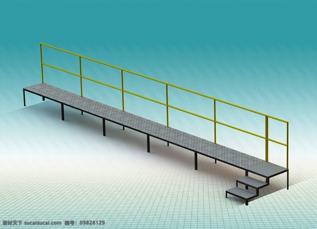 escada 平台 com 机械设计 教育 杂项 3d模型素材 其他3d模型