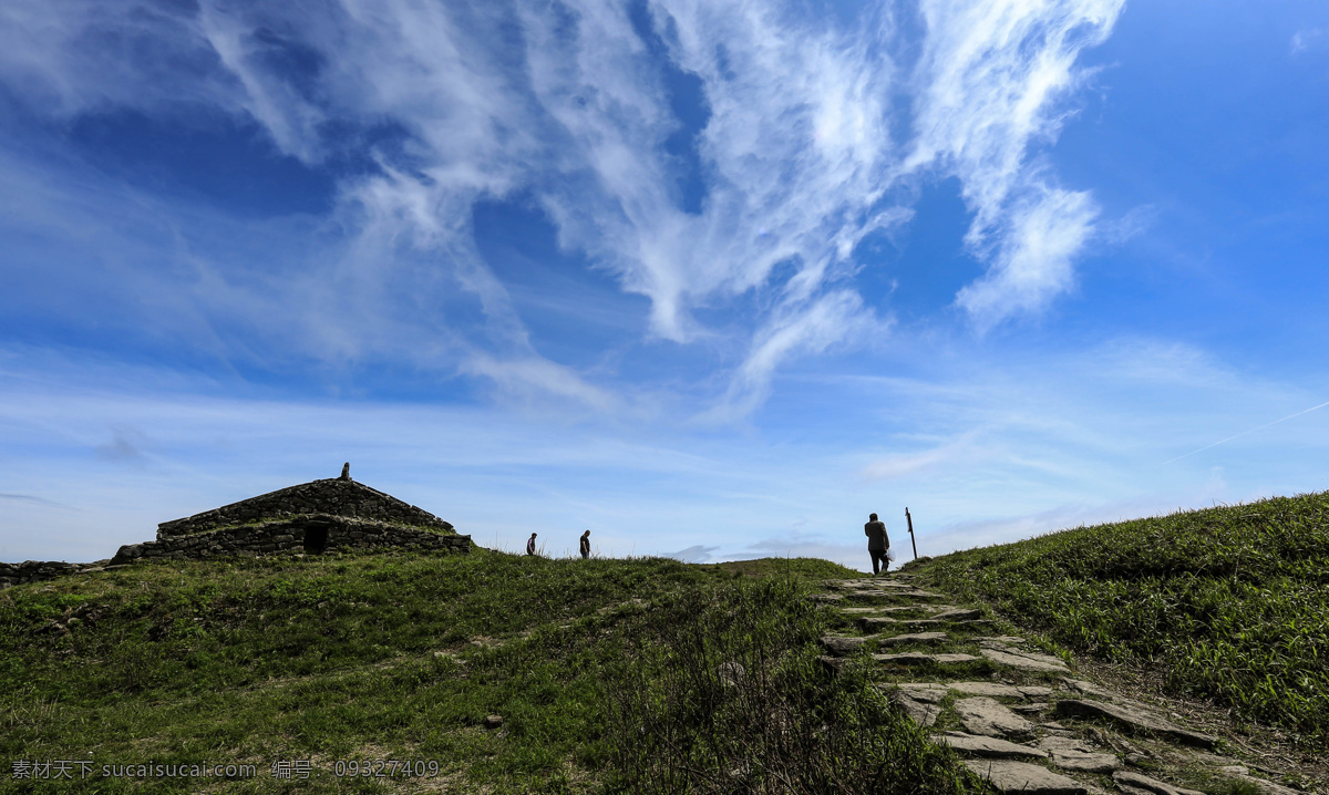 唯美 风景 风光 旅行 江西 山 武功山 自然 蓝天 白云 旅游摄影 国内旅游 蓝色