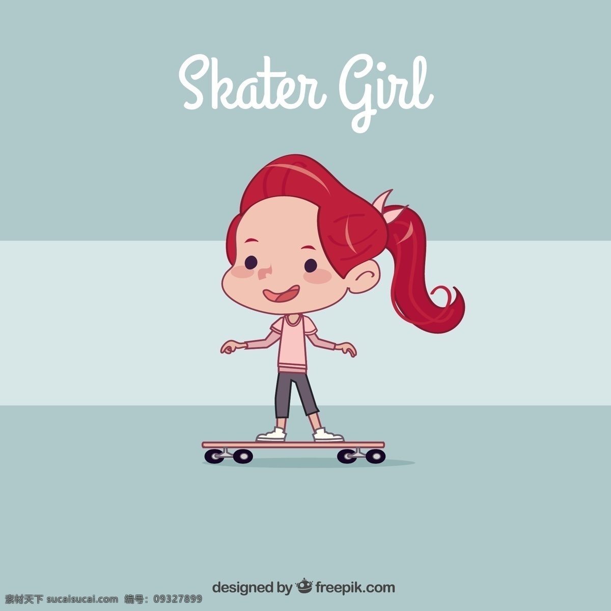 手绘 小女孩 滑板 背景 的背景下 一方面 运动 健身 可爱的孩子 板 孩子 街上 绘画 现代 训练 城市 溜冰 青年 生活方式 下