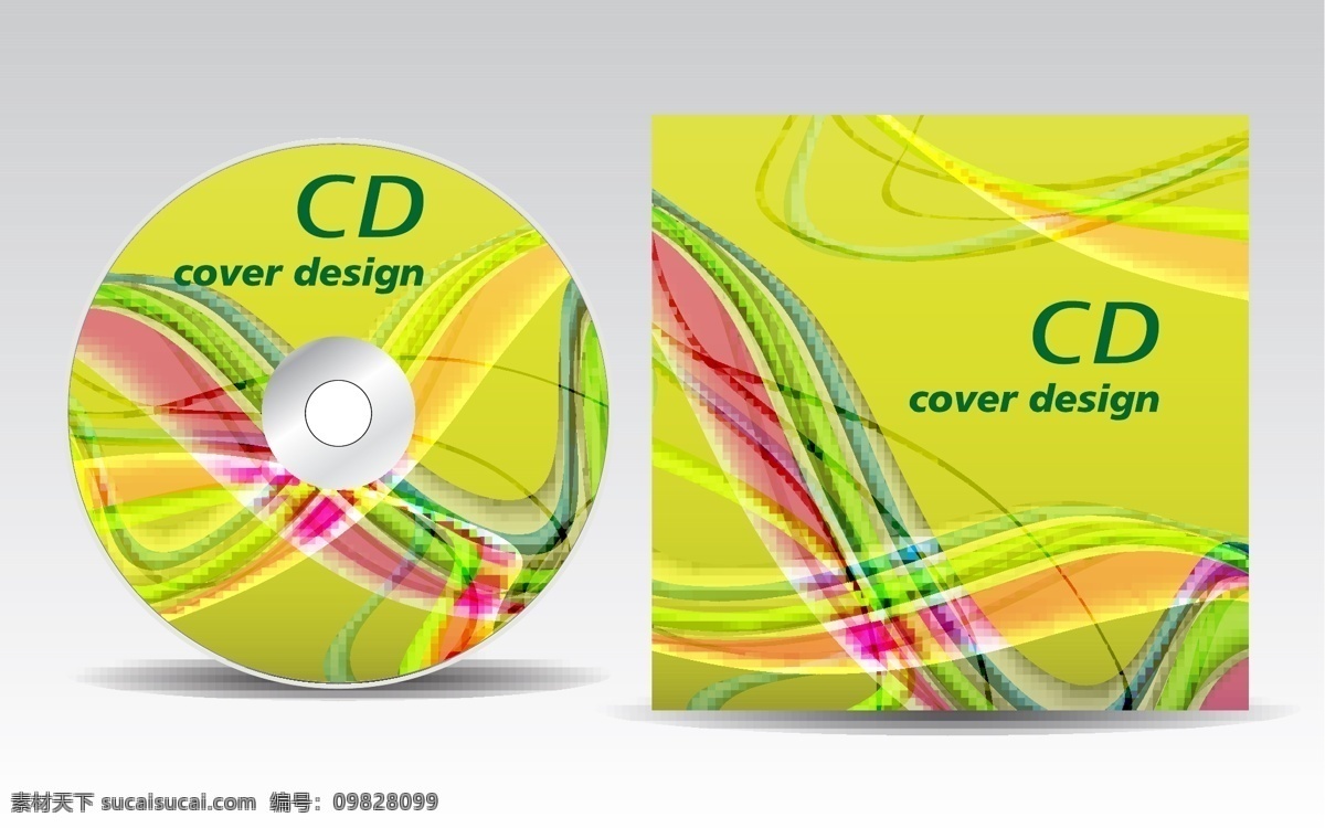 动感 弧线 cd 背景 矢量图