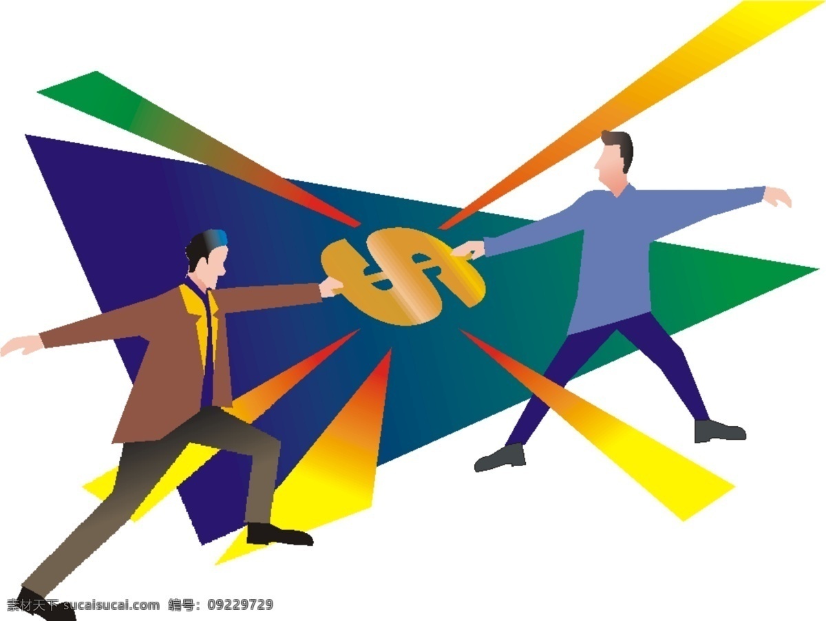 商务 金融 wmf 插图 金融商务 商务金融 商业插画 矢量图库 插画集