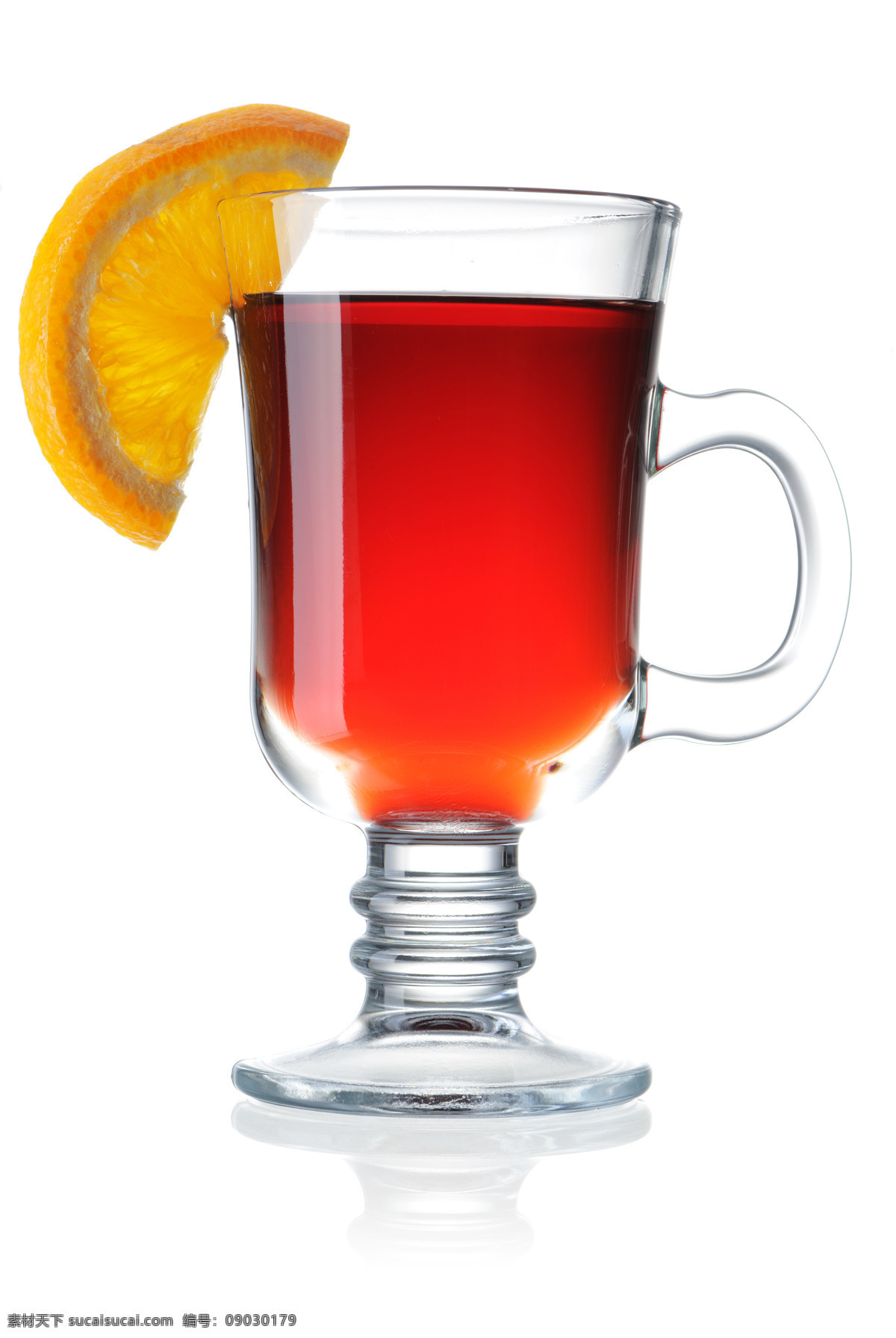 玻璃杯 上 柠檬 片 茶水 热饮料 水果 柠檬片 酒类图片 餐饮美食