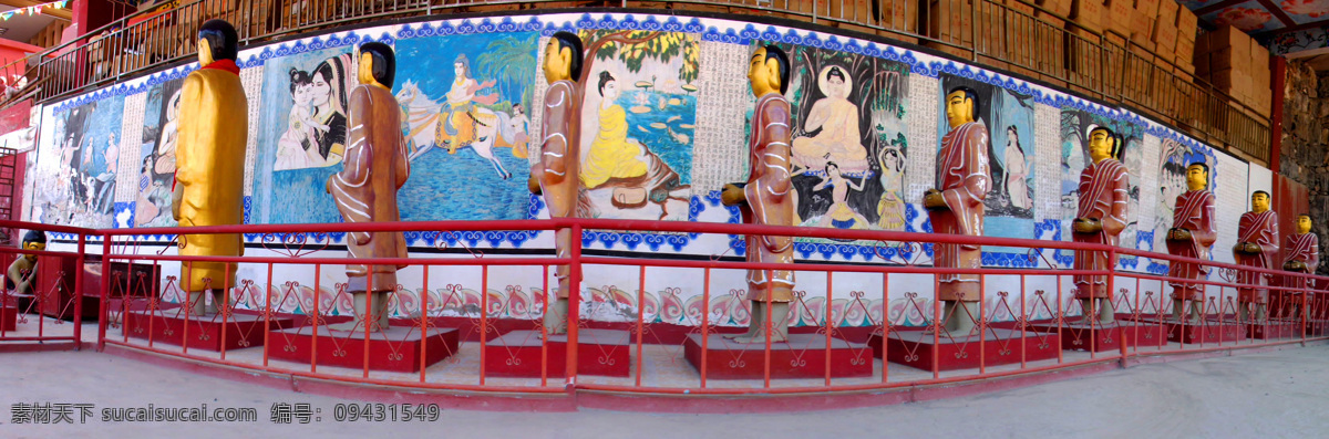 壁画 佛像 文化艺术 宗教信仰 六库新城区 怒江大峡谷 六库灵山寺