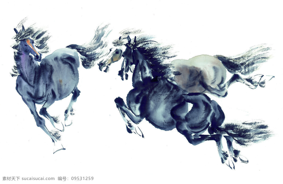 中华 艺术 绘画 古画 动物 马 中国 古代 传统绘画艺术 美术绘画 名画欣赏 水彩画 水墨画 文化艺术