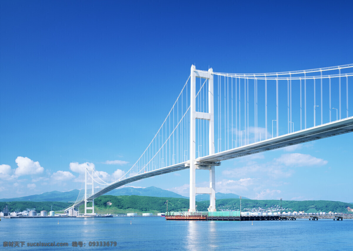 雄伟的大桥 大桥 桥梁 悬索桥 建筑园林 建筑摄影