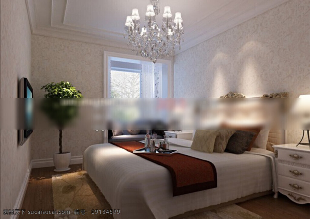 卧室 3d 模型 3d模型下载 3dmax 现代风格模型 欧式风格 复古风格