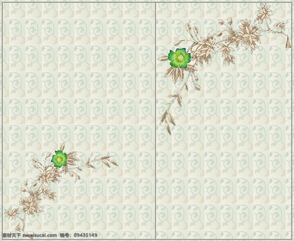 花纹免费下载 花纹 两门图 热门行业 乡村田园 移门 移门图片 家居装饰素材