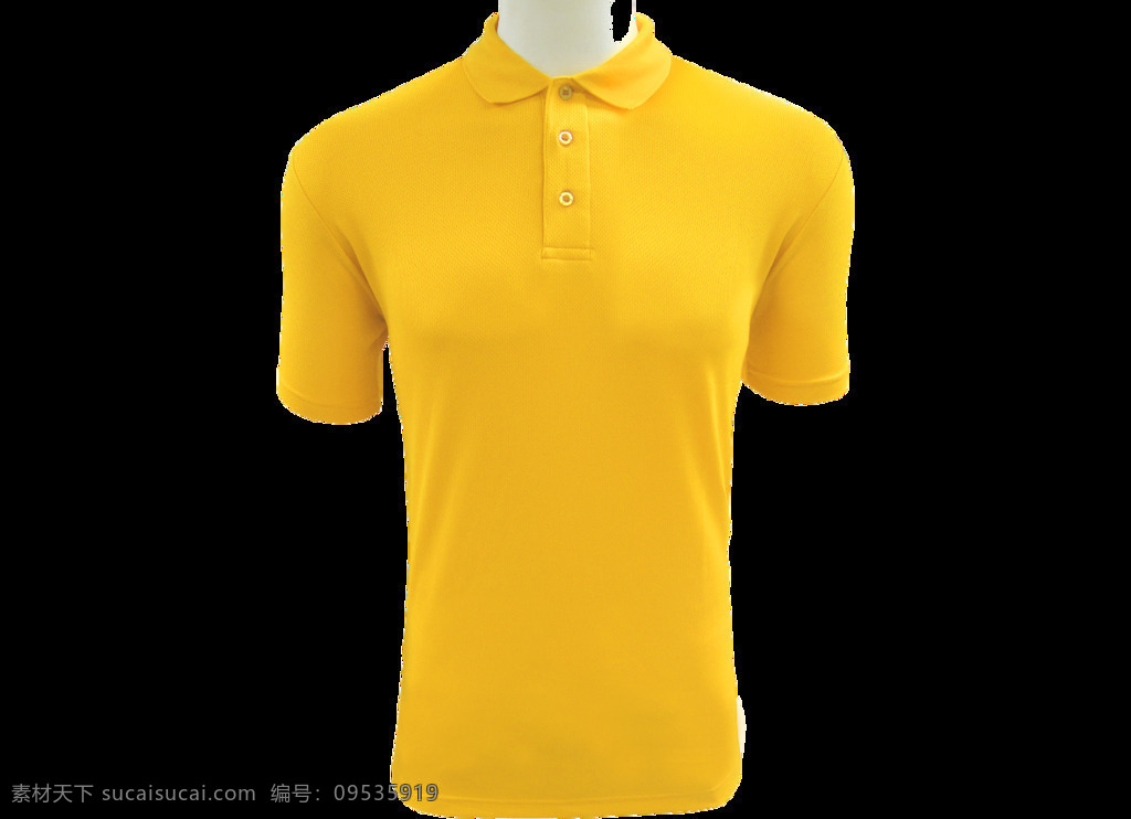 黄色 短袖 polo 衫 元素 png元素 polo衫 免抠元素 商务 透明元素 夏季