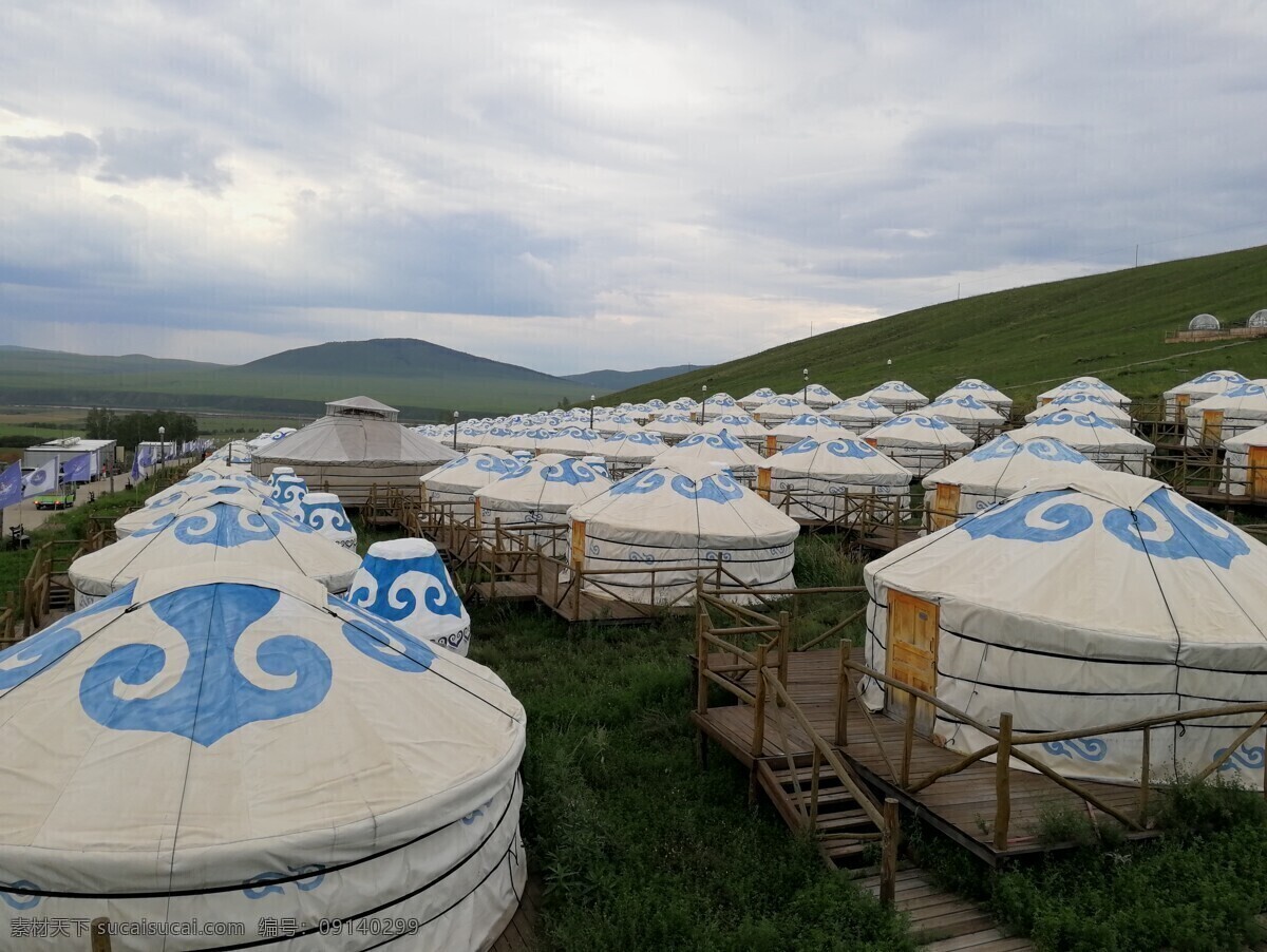 蒙古包 阴天 野外 住宿 内蒙 旅游摄影 国内旅游