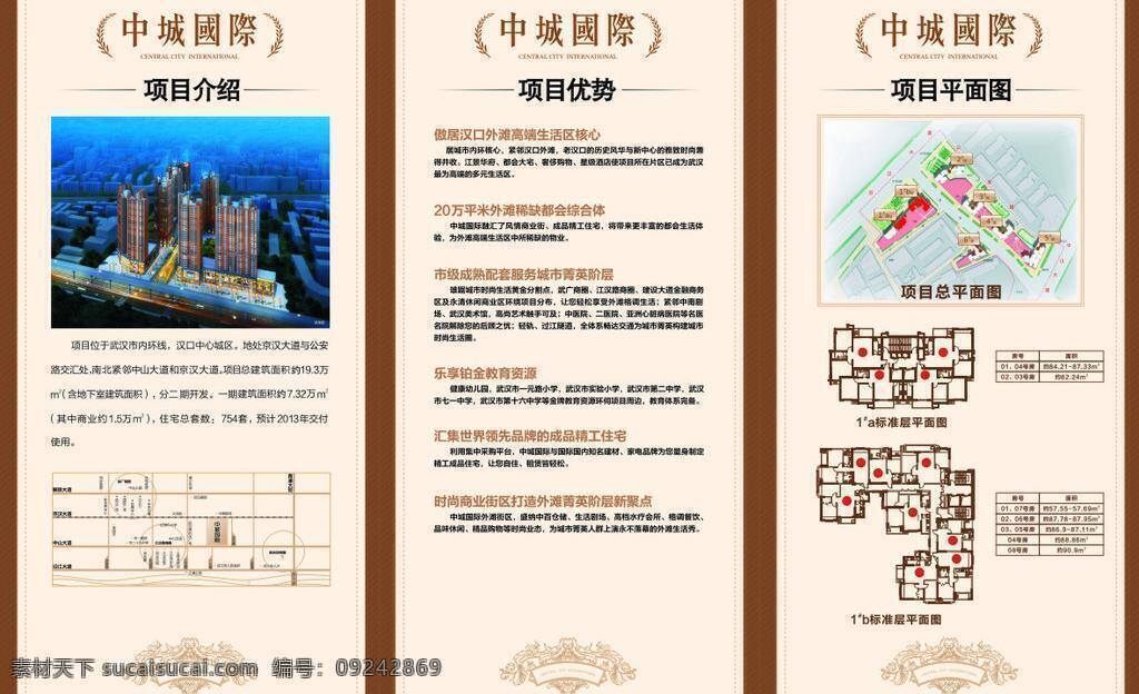 中城 国际 展板 蓝天 楼房 项目介绍 展板模板 中城国际展板 项目优势 项目平面图 户型展示图 矢量 其他展板设计