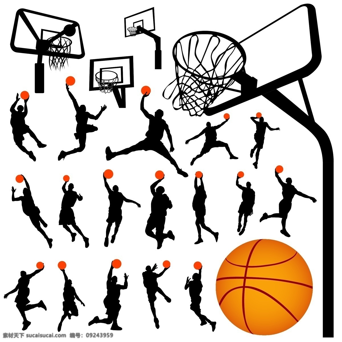 篮球 人物 矢量人物素材 运动素材 篮球人物素材 打篮球的人 投篮的人 矢量图