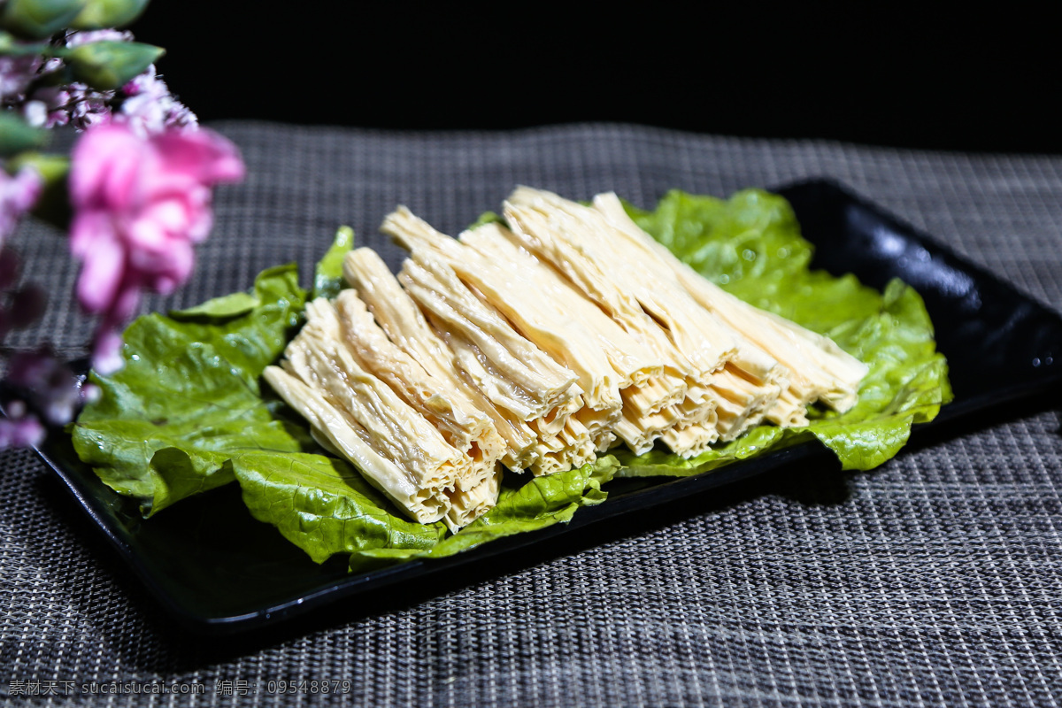 火锅配菜 火锅 配菜 摄影图片 腐竹 餐饮美食