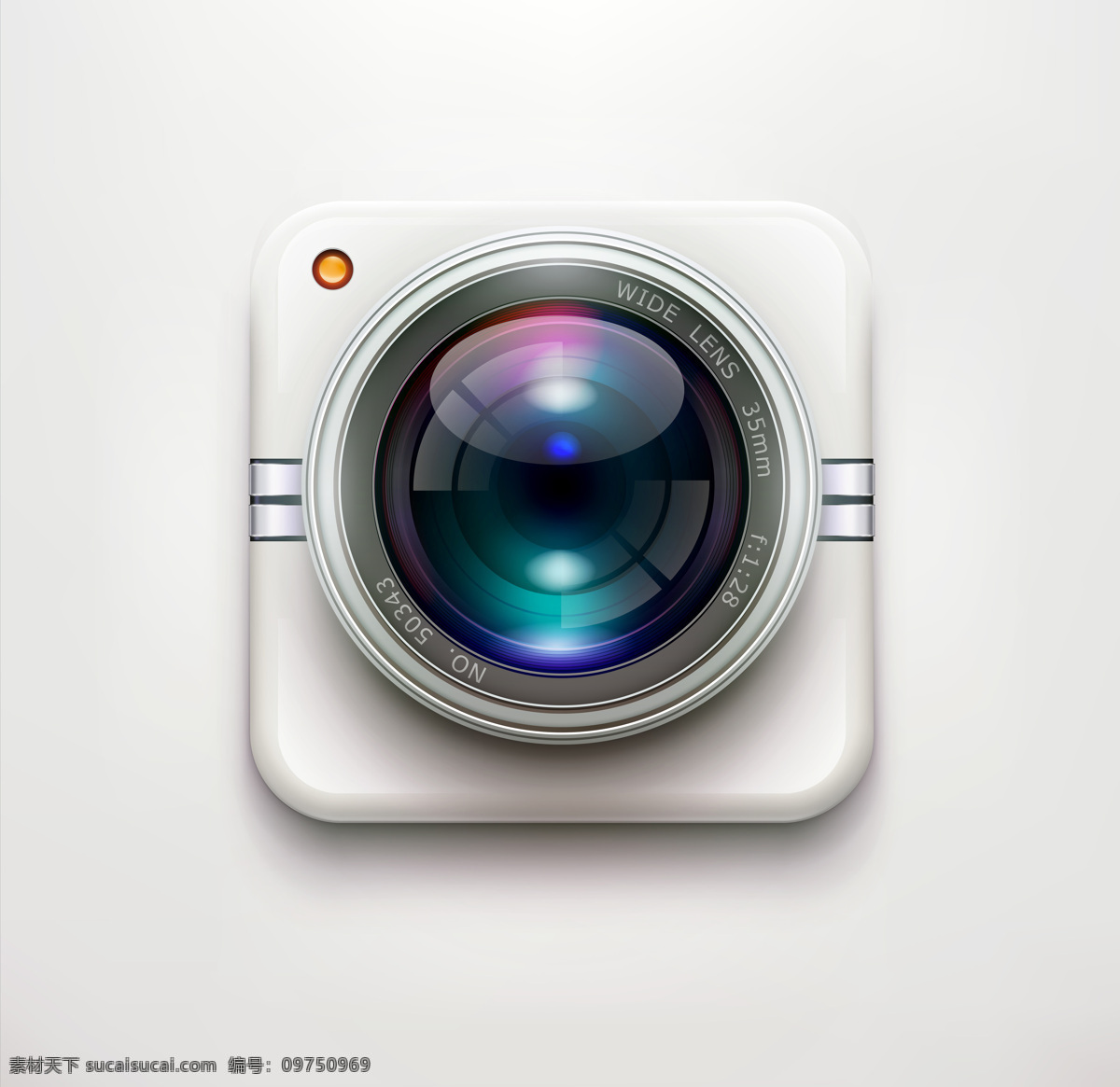 照相机按钮 app图标 应用程序图标 按钮图标 镜头 其他类别 生活百科 白色