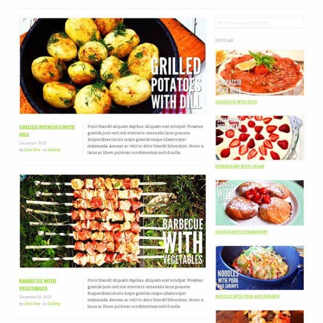 食谱 烹饪 html 网站 模板 美食 网页素材 网页模板
