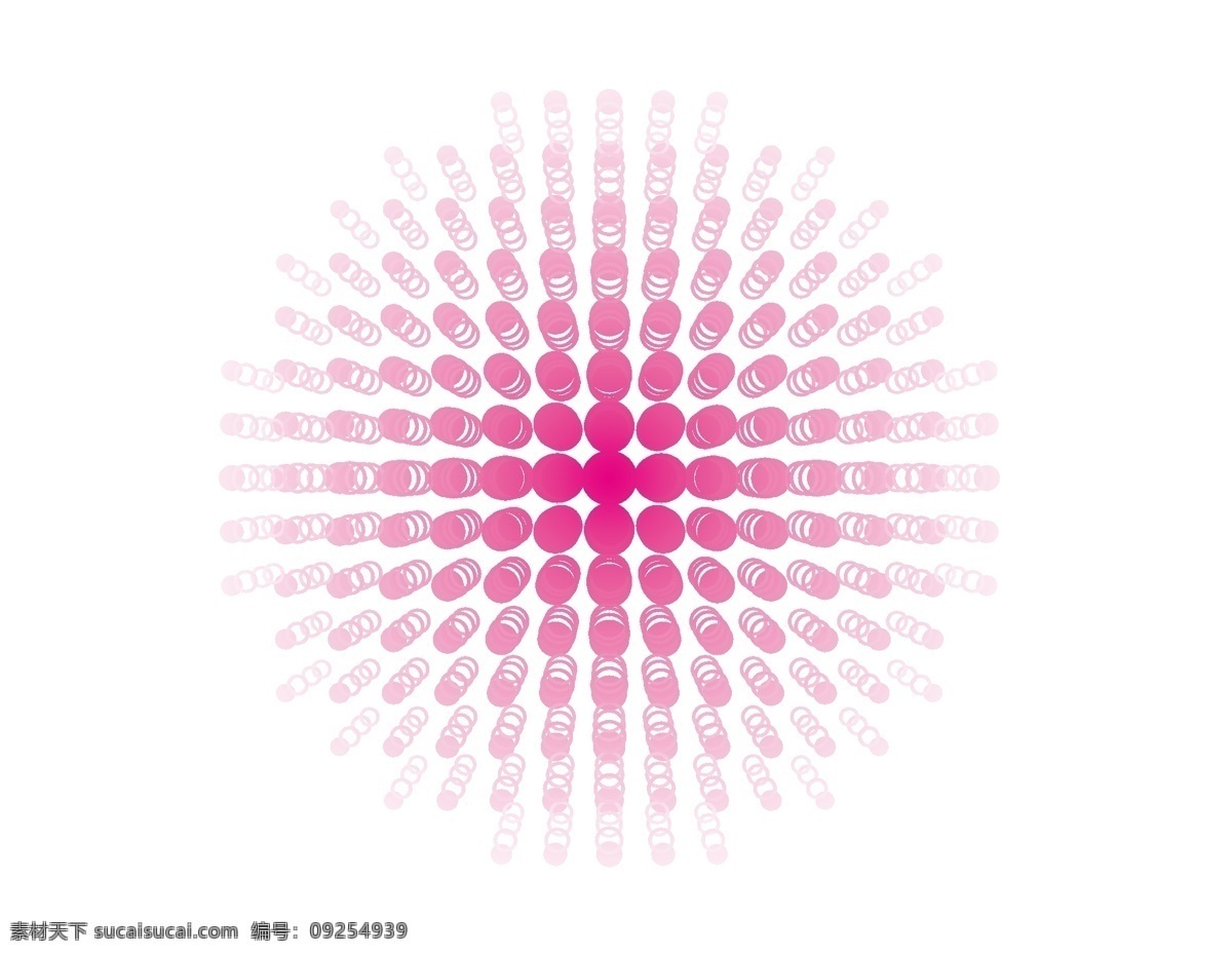 卡通 玫 红 渐变 元素 立体 几何 圆圈 手绘 玫红色 ai元素 矢量元素