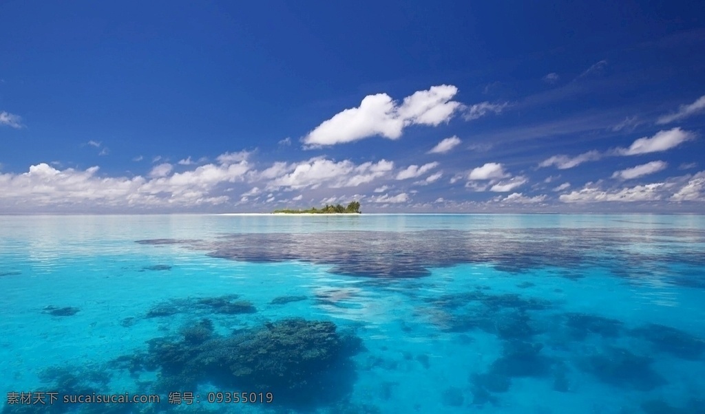 海洋 蓝色 大海 云 交接 自然景观 自然风景