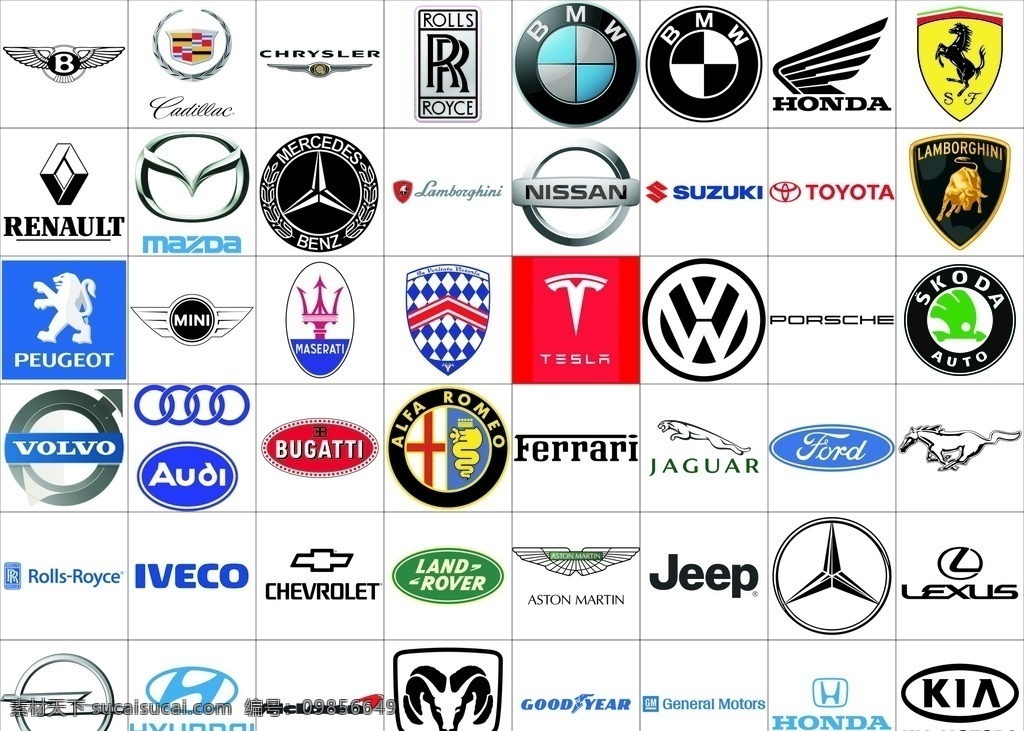 国内外 知名品牌 汽车 logo 知名 品牌 汽车logo 宝马 大众 路虎 捷豹宾利 劳斯莱斯 起亚 现代 阿斯顿马丁 标致 雷诺 雪铁龙 布加迪 法拉利 玛莎拉蒂 阿尔法罗密欧 兰博基尼 帕格尼 菲亚特 沃尔沃 欧宝 保时捷 迈巴赫 福特 克莱斯勒 凯迪拉克 别克 雪佛兰 悍马 林肯 吉普