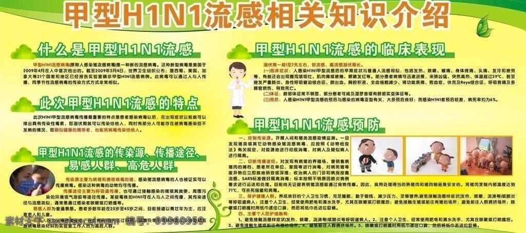 h1n1 预防 矢量展板 展板 展板模板 h1n1预防 hin1防治 如何预防流感 矢量 其他展板设计