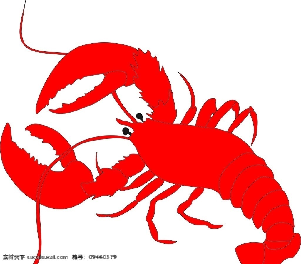 精美 矢量 龙虾 图 大龙虾 红色的龙虾 精美的龙虾 精致的龙虾 海洋生物 生物世界