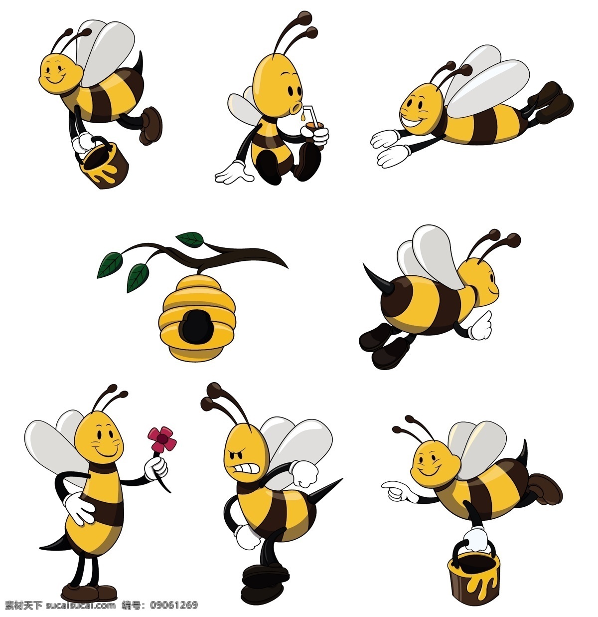 可爱 黄色 蜜蜂 矢量 可爱黄色蜜蜂 矢量素材 花卉 蜂巢 蜂蜜 精美 装饰 时尚背景 酷炫 潮流 背景 矢量图 背景图 底图 包装设计 设计元素 科技 板报 海报 模板 办公 企划 动物 昆虫类 生物世界 昆虫